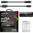 ADATA SE760 USB-C 3.2 GEN 2 KÜLSŐ SSD MEGHAJTÓ 256GB FEKETE