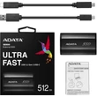 Kép 6/8 - ADATA SE800 USB-C 3.2 GEN 2 KÜLSŐ SSD MEGHAJTÓ 512GB FEKETE