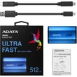 Kép 6/8 - ADATA SE800 USB-C 3.2 GEN 2 KÜLSŐ SSD MEGHAJTÓ 512GB KÉK