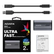 Kép 6/6 - ADATA ELITE SE880 USB-C 3.2 GEN 2x2 KÜLSŐ SSD MEGHAJTÓ 2TB SZÜRKE