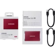 Kép 8/8 - SAMSUNG T7 USB-C 3.2 GEN 2 KÜLSŐ SSD MEGHAJTÓ 500GB PIROS