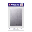 Kép 1/6 - VERBATIM STORE N GO ALU SLIM 2,5 COL USB 3.2 KÜLSŐ MEREVLEMEZ 1TB SZÜRKE