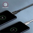 Kép 6/8 - AXAGON FONOTT SZÖVET USB-C/USB-C GYORSTÖLTŐ ADATKÁBEL PD 2.0/3.0 QC 2.0/3.0/4.0 3A 60W 1m FEKETE