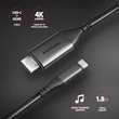 Kép 2/8 - AXAGON USB TYPE-C - HDMI 2.0 4K@60Hz 2K@120Hz 1080P@120Hz KÁBEL 1,8m