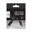 Kép 2/2 - GEMBIRD USB 3.1 (APA) - USB-C (ANYA) ÁTALAKÍTÓ KÁBEL FEKETE