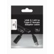 GEMBIRD USB 3.1 (APA) - USB-C (ANYA) ÁTALAKÍTÓ KÁBEL FEKETE