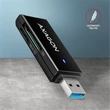 Kép 5/7 - AXAGON CRE-S2N USB 3.2 GEN 1 MICRO SD/MICRO SDHC/MICRO SDXC SD/SDHC/SDXC MEMÓRIAKÁRTYA OLVASÓ FEKETE