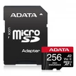 Kép 1/2 - ADATA HIGH ENDURANCE MICRO SDXC 256GB + ADAPTER CLASS 10 UHS-I U3 A2 V30 100/85 MB/s