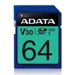 Kép 2/2 - ADATA PREMIER PRO SDXC 64GB CLASS 10 UHS-I U3 V30 100/80 MB/s