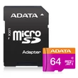 Kép 2/2 - ADATA MICRO SDXC 64GB + ADAPTER UHS-I U1 CLASS 10 (80 MB/s OLVASÁSI SEBESSÉG)