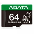Kép 8/9 - ADATA SPEED PLUS MICRO SDXC 64GB + ADAPTER CLASS 10 UHS-I U3 V30 160/140 MB/s