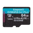 Kép 2/3 - KINGSTON CANVAS GO PLUS MICRO SDXC 64GB CLASS 10 UHS-I U3 A2 V30 170/70 MB/s