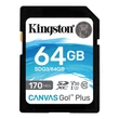 Kép 2/3 - KINGSTON CANVAS GO PLUS SDXC 64GB CLASS 10 UHS-I U3 A2 V30 170/70 MB/s