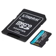 Kép 2/3 - KINGSTON CANVAS GO PLUS MICRO SDXC 256GB + ADAPTER CLASS 10 UHS-I U3 A2 V30 200/160 MB/s