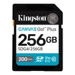 Kép 1/3 - KINGSTON CANVAS GO PLUS SDXC 256GB CLASS 10 UHS-I U3 A2 V30 200/160 MB/s