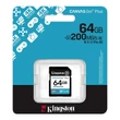 Kép 3/3 - KINGSTON CANVAS GO PLUS SDXC 64GB CLASS 10 UHS-I U3 A2 V30 200/70 MB/s