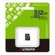 Kép 3/3 - KINGSTON CANVAS SELECT PLUS MICRO SDXC 512GB CLASS 10 UHS-I U3 A1 V30 (150/85 MB/s)