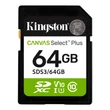 Kép 1/3 - KINGSTON CANVAS SELECT PLUS SDXC 64GB CLASS 10 UHS-I U1 A1 V10 (100 MB/s OLVASÁSI SEBESSÉG)