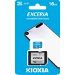 Kép 1/4 - KIOXIA EXCERIA MICRO SDHC 16GB + ADAPTER CLASS 10 UHS-I U1 (100 MB/s OLVASÁSI SEBESSÉG)