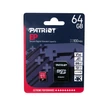Kép 1/3 - PATRIOT EP MICRO SDXC 64GB + ADAPTER CLASS 10 UHS-I U3 A1 V30 100/80 MB/s