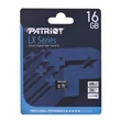 Kép 3/3 - PATRIOT LX SERIES MICRO SDHC 16GB CLASS 10 UHS-I U1 (80 MB/s OLVASÁSI SEBESSÉG)