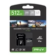 Kép 1/3 - PNY PRO ELITE MICRO SDXC 512GB + ADAPTER CLASS 10 UHS-I U3 A2 V30 100/90 MB/s