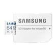 Kép 2/3 - SAMSUNG EVO PLUS (2021) MICRO SDXC 64GB + ADAPTER CLASS 10 UHS-I U1 A1 V10 (130 MB/s ADATÁTVITELI SEBESSÉG)