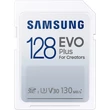 Kép 1/2 - SAMSUNG EVO PLUS (2021) SDXC 128GB CLASS 10 UHS-I U3 V30 130 MB/s ADATÁTVITELI SEBESSÉG