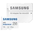 Kép 3/4 - SAMSUNG PRO ENDURANCE MICRO SDXC 256GB + ADAPTER CLASS 10 UHS-I U3 V30 100/40 MB/s