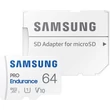 Kép 3/4 - SAMSUNG PRO ENDURANCE MICRO SDXC 64GB + ADAPTER CLASS 10 UHS-I U1 V10 100/30 MB/s