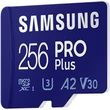 Kép 3/5 - SAMSUNG PRO PLUS (2021) MICRO SDXC 256GB CLASS 10 UHS-I U3 A2 V30 160/120 MB/s + USB 3.0 MEMÓRIAKÁRTYA OLVASÓ