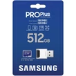 Kép 1/3 - SAMSUNG PRO PLUS (2023) MICRO SDXC 512GB CLASS 10 UHS-I U3 A2 V30 180/130 MB/s + USB 3.0 MEMÓRIAKÁRTYA OLVASÓ