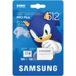 Kép 1/7 - SAMSUNG PRO PLUS SONIC THE HEDGEHOG SERIES MICRO SDXC 512GB + ADAPTER CLASS 10 UHS-I U3 A2 V30 180/130 MB/s