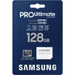 Kép 1/3 - SAMSUNG PRO ULTIMATE (2023) MICRO SDXC 128GB + ADAPTER CLASS 10 UHS-I U3 A2 V30 200/130 MB/s