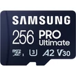 Kép 2/3 - SAMSUNG PRO ULTIMATE (2023) MICRO SDXC 256GB + ADAPTER CLASS 10 UHS-I U3 A2 V30 200/130 MB/s