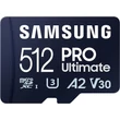 Kép 2/3 - SAMSUNG PRO ULTIMATE (2023) MICRO SDXC 512GB + ADAPTER CLASS 10 UHS-I U3 A2 V30 200/130 MB/s