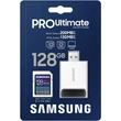 Kép 1/3 - SAMSUNG PRO ULTIMATE (2023) SDXC 128GB CLASS 10 UHS-I U3 V30 200/130 MB/s + USB 3.0 MEMÓRIAKÁRTYA OLVASÓ