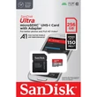 Kép 1/4 - SANDISK ULTRA MICRO SDXC 256GB + ADAPTER CLASS 10 UHS-I U1 A1 150 MB/s