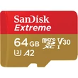 Kép 2/5 - SANDISK EXTREME MOBILE MICRO SDXC 64GB + ADAPTER CLASS 10 UHS-I U3 A2 V30 170/80 MB/s