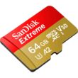 SANDISK EXTREME MOBILE MICRO SDXC 64GB + ADAPTER CLASS 10 UHS-I U3 A2 V30 170/80 MB/s