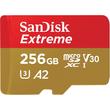 SANDISK EXTREME MOBILE MICRO SDXC 256GB + ADAPTER CLASS 10 UHS-I U3 A2 V30 190/130 MB/s