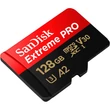 Kép 3/4 - SANDISK EXTREME PRO MICRO SDXC 128GB + ADAPTER CLASS 10 UHS-I U3 A2 V30 200/90 MB/s
