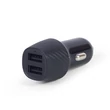 Kép 1/4 - GEMBIRD TA-U2C48A-CAR-01 DUAL USB AUTÓS TÖLTŐ 5V 4.8A 12/24V FEKETE