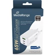 Kép 4/4 - MEDIARANGE HÁLÓZATI TÖLTŐ 2xUSB-C/1xUSB-A PD 3.0 QC 3.0 65W FEHÉR