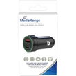Kép 3/3 - MEDIARANGE DUAL USB AUTÓS TÖLTŐ USB-A/USB-C PORT 30W 12/24V FEKETE