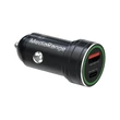 Kép 1/3 - MEDIARANGE DUAL USB AUTÓS TÖLTŐ USB-A/USB-C PORT 30W 12/24V FEKETE
