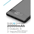 Kép 4/4 - VIKING PN-962 PINENG QUICK CHARGE 3.0 POWERBANK 20.000 mAh FEKETE