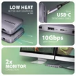 Kép 5/10 - AXAGON HMC-12GM2 USB-C 3.2 GEN 2 SUPERSPEED 12in1 USB HUB NVMe/SATA M.2-GIGABIT LAN-PD 3.0 100W