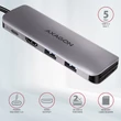 Kép 2/8 - AXAGON HMC-5 USB-C 3.2 GEN 1 SUPERSPEED 5in1 USB HUB PD 3.0 100W