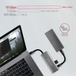 Kép 3/7 - AXAGON HMC-5G2 USB-C 3.2 GEN 2 SUPERSPEED 5in1 USB HUB PD 3.0 60W